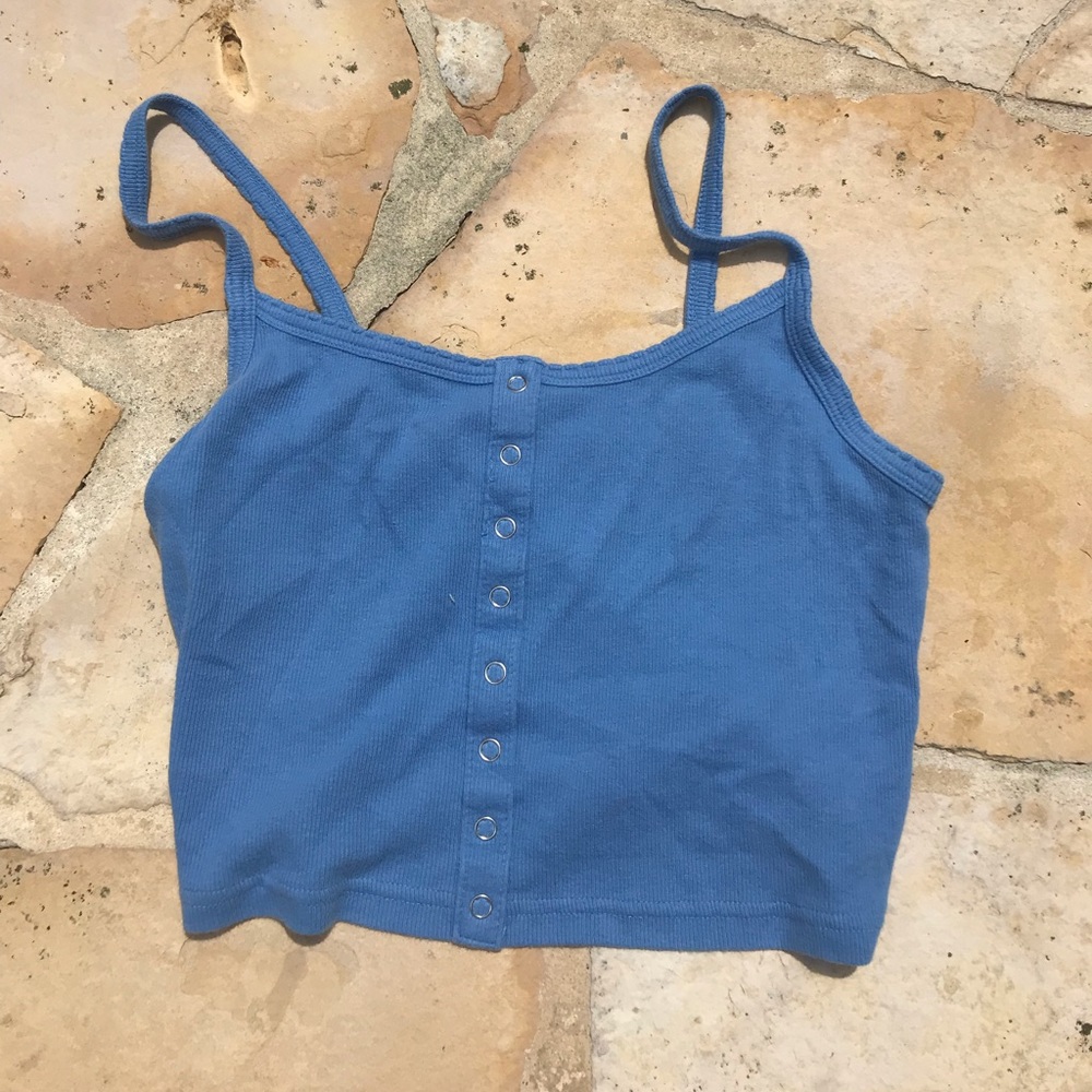 Blue Crop Top
